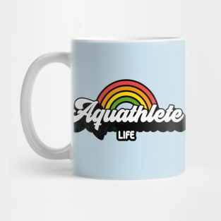 Groovy Rainbow Aquathlete Life Mug